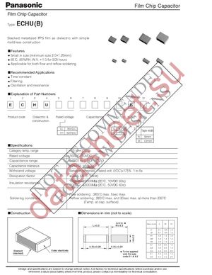 ECH-U1H183GB5 datasheet  